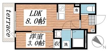 カーサリッツ八千代台の間取り画像