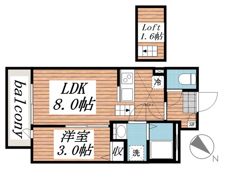 カーサリッツ八千代台の間取り画像