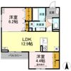 DーROOM七曲Ⅰの間取り画像