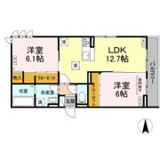 DーROOM七曲Ⅱの間取り画像