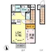 ショコラ Aの間取り画像