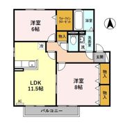 ナホトカ静里 Cの間取り画像