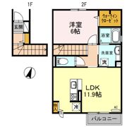 D-room彩都 一号館の間取り画像