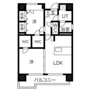 C.P.Pure1608の間取り画像
