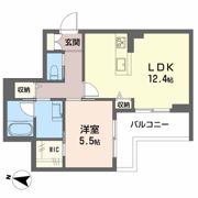 アトリエール北六番丁の間取り画像