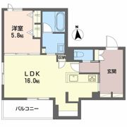 シャーメゾン Chez toi 公園前の間取り画像