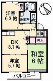 ディアスTANAKA C棟の間取り画像