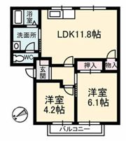 アネックス 611の間取り画像