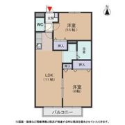 クオリア Bの間取り画像