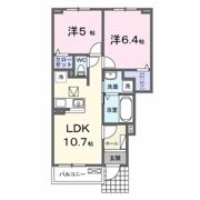 アゼリアⅡの間取り画像