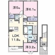 アゼリアⅡの間取り画像