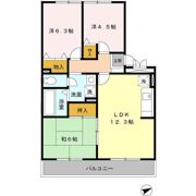 サンビューラ津之江 A棟の間取り画像
