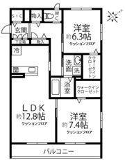 ラディーチェBの間取り画像