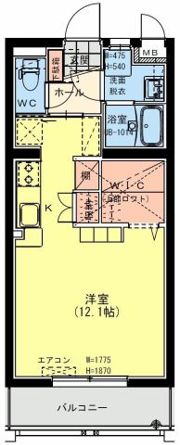 キートス グランデ 天神の間取り画像
