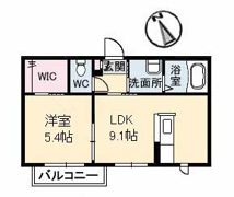 クレール藤 B棟の間取り画像