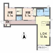 BEREO Comfort Kitashimadaの間取り画像