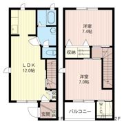 ヴィラ・ブランノアールCの間取り画像