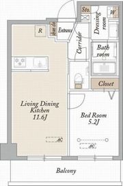 ポルトエスポワール中野島の間取り画像