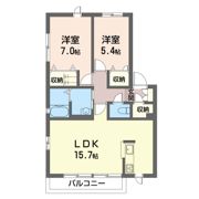 ソレイユ Bの間取り画像
