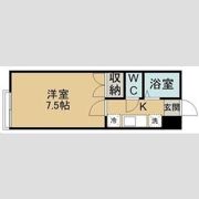 アタゴドミトリー八乙女ⅡB棟の間取り画像