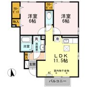 ビーハウス有田 Bの間取り画像