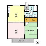 ファーストシティ君塚 Gの間取り画像