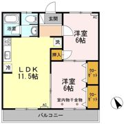 シェ・リールAokiーBの間取り画像