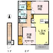 スカイブルーの間取り画像
