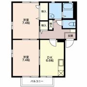 アクアリッチ Aの間取り画像
