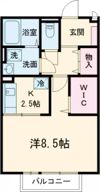 パルティール・パレス B棟の間取り画像