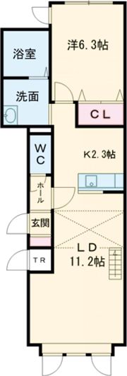 クレア豊岡の間取り画像