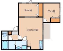カトレア板付の間取り画像