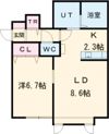 グランオアシスCの間取り画像