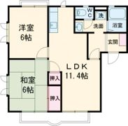 コーポラス辻元 A棟の間取り画像