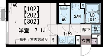 イクシオ川崎West Sideの間取り画像