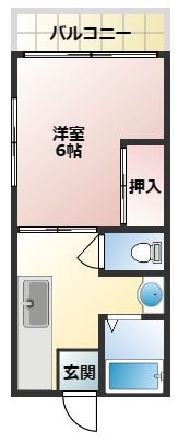 コーポ虹Bの間取り画像