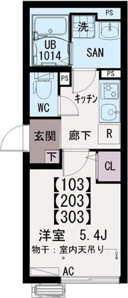 イクシオ川崎West Sideの間取り画像