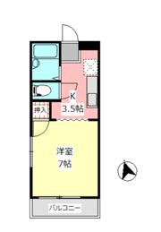 ハイツアルメリアの間取り画像