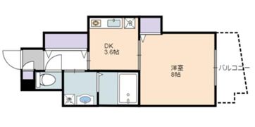 エバーグリーン植政の間取り画像