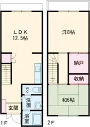 第1錦フルーツコーポ レモンの間取り画像