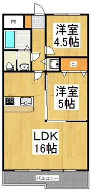 テルプシコレ東村山の間取り画像