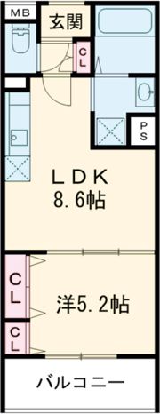 ピレーネ焼野の間取り画像