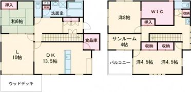 二俣尾4丁目貸家の間取り画像