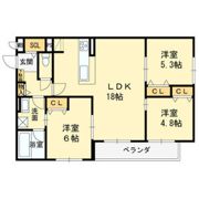 栄蔵弐号館の間取り画像