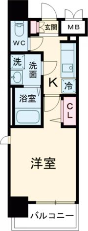 レジュールアッシュ神戸元町の間取り画像