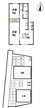 ベルリード平野 Aの間取り画像