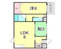 グランディア 旗塚通の間取り画像
