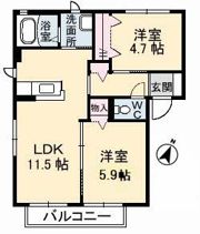 メゾンスカイヒルズ E棟の間取り画像