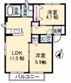 メゾンスカイヒルズ E棟の間取り画像