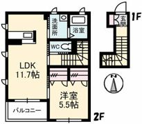 シャーメゾン ウイングスターの間取り画像